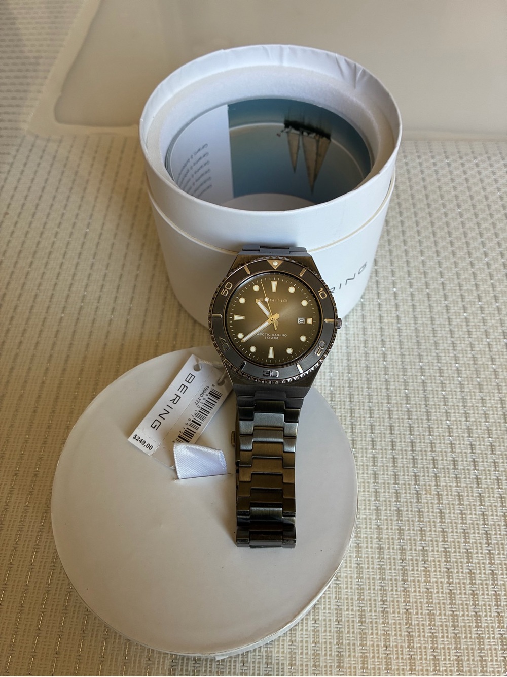 Bering Men's Ceramic Bracelet Watch in Gunmetal Gray